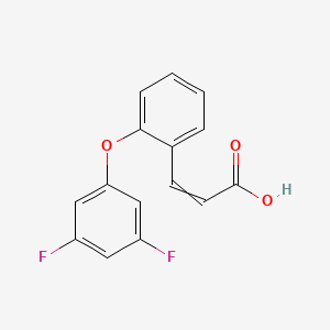 3-[2-(3,5-difluorophenoxy)phenyl]prop-2-enoic Acid