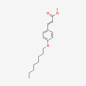 molecular formula C18H26O3 B11724592 Methyl 3-[4-(octyloxy)phenyl]prop-2-enoate 