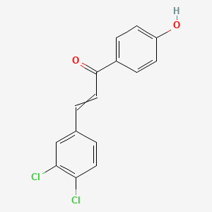 3-(3,4-Dichlorophenyl)-1-(4-hydroxyphenyl)prop-2-en-1-one