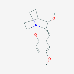 2-[(2,5-Dimethoxyphenyl)methylidene]-1-azabicyclo[2.2.2]octan-3-ol