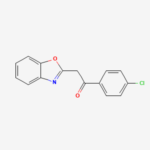 2-(Benzo[d]oxazol-2-yl)-1-(4-chlorophenyl)ethanone