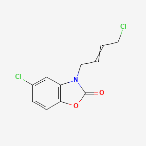 molecular formula C11H9Cl2NO2 B11724665 5-Chloro-3-(4-chlorobut-2-en-1-yl)-2,3-dihydro-1,3-benzoxazol-2-one 