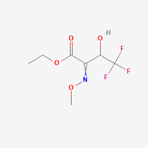 molecular formula C7H10F3NO4 B11724684 Ethyl 4,4,4-trifluoro-3-hydroxy-2-methoxyiminobutanoate 