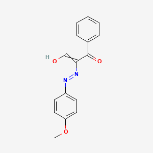 molecular formula C16H14N2O3 B11724687 3-Hydroxy-2-[2-(4-methoxyphenyl)diazen-1-yl]-1-phenylprop-2-en-1-one 