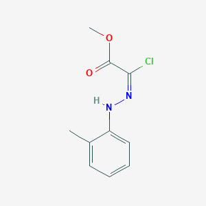 molecular formula C10H11ClN2O2 B11724690 Methyl (2Z)-2-chloro-2-[2-(2-methylphenyl)hydrazin-1-ylidene]acetate 