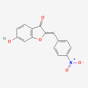 6-Hydroxy-2-[(4-nitrophenyl)methylidene]-2,3-dihydro-1-benzofuran-3-one