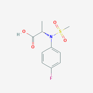 (2S)-2-[N-(4-fluorophenyl)methanesulfonamido]propanoic acid