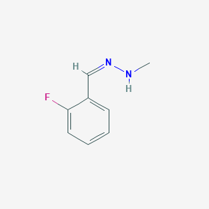 molecular formula C8H9FN2 B11724754 (1E)-1-[(2-fluorophenyl)methylidene]-2-methylhydrazine 