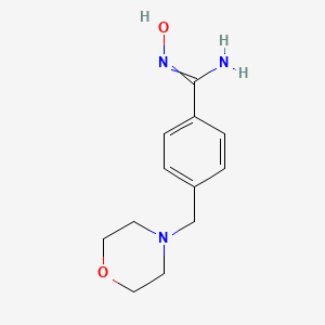 molecular formula C12H17N3O2 B11724796 N-hydroxy-4-(morpholinomethyl)benzamidine 