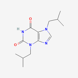 molecular formula C13H20N4O2 B11724804 3,7-bis(2-methylpropyl)-2,3,6,7-tetrahydro-1H-purine-2,6-dione 