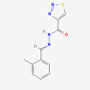 N-[(2-methylphenyl)methylideneamino]-4-thiadiazolecarboxamide