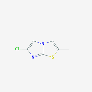 molecular formula C6H5ClN2S B11724823 6-Chloro-2-methylimidazo[2,1-b]thiazole 