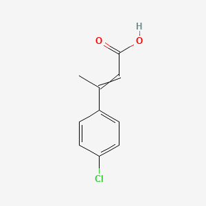 molecular formula C10H9ClO2 B11724831 3-(4-Chlorophenyl)but-2-enoic acid 