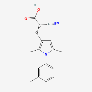 2-cyano-3-[2,5-dimethyl-1-(3-methylphenyl)pyrrol-3-yl]prop-2-enoic Acid