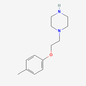 molecular formula C13H20N2O B11724839 1-[2-(4-Methylphenoxy)ethyl]piperazine 