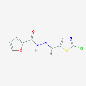 N'-[(2-chloro-1,3-thiazol-5-yl)methylidene]furan-2-carbohydrazide