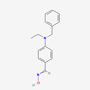 N-[[4-[benzyl(ethyl)amino]phenyl]methylidene]hydroxylamine