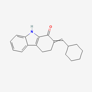 molecular formula C19H21NO B11724895 2-(cyclohexylmethylidene)-2,3,4,9-tetrahydro-1H-carbazol-1-one 