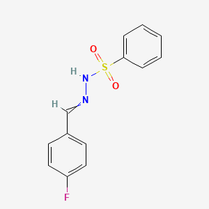 N'-[(4-fluorophenyl)methylidene]benzenesulfonohydrazide