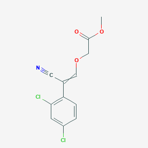 Methyl 2-{[2-cyano-2-(2,4-dichlorophenyl)eth-1-en-1-yl]oxy}acetate