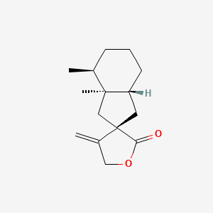 (2S,3aS,4S,7aR)-3a,4-dimethyl-4'-methylidene-octahydrospiro[indene-2,3'-oxolan]-2'-one