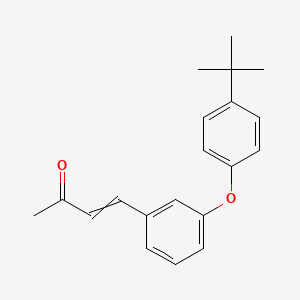 molecular formula C20H22O2 B11724909 4-[3-(4-Tert-butylphenoxy)phenyl]but-3-en-2-one 