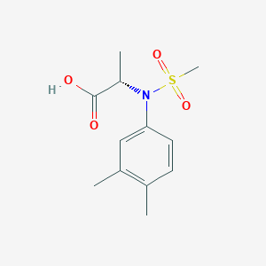 (2S)-2-[N-(3,4-dimethylphenyl)methanesulfonamido]propanoic acid