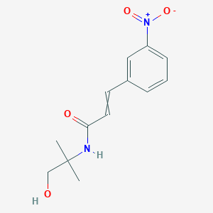 molecular formula C13H16N2O4 B11724968 N-(1-hydroxy-2-methylpropan-2-yl)-3-(3-nitrophenyl)prop-2-enamide 