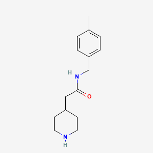 N-(4-Methylbenzyl)-2-(piperidin-4-yl)acetamide