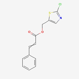 molecular formula C13H10ClNO2S B11725013 (2-Chloro-1,3-thiazol-5-yl)methyl 3-phenylprop-2-enoate 