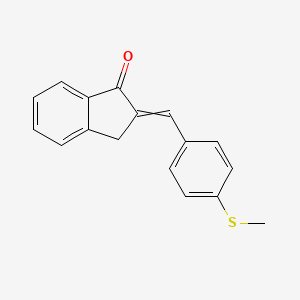 2-{[4-(methylsulfanyl)phenyl]methylidene}-2,3-dihydro-1H-inden-1-one