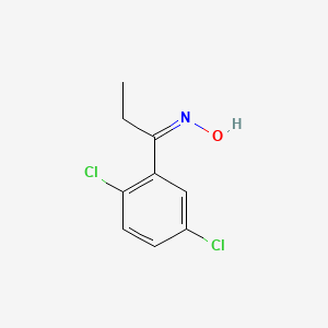 molecular formula C9H9Cl2NO B11725051 (E)-N-[1-(2,5-Dichlorophenyl)propylidene]hydroxylamine 