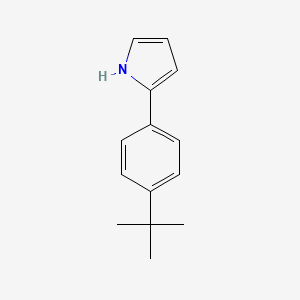 molecular formula C14H17N B11725074 2-[4-(tert-Butyl)phenyl]pyrrole 