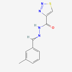 N-[(3-methylphenyl)methylideneamino]thiadiazole-4-carboxamide