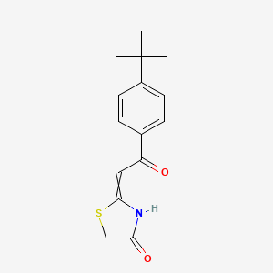 2-[2-(4-tert-butylphenyl)-2-oxoethylidene]-1,3-thiazolidin-4-one