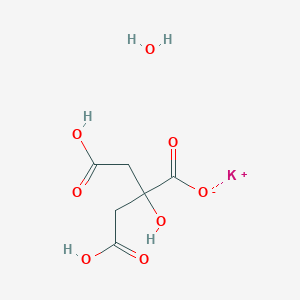 molecular formula C6H9KO8 B11725183 Potassium 3-carboxy-2-(carboxymethyl)-2-hydroxypropanoate hydrate 