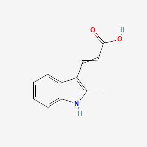 3-(2-methyl-1H-indol-3-yl)prop-2-enoic acid