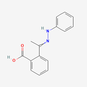 2-[1-(2-Phenylhydrazin-1-ylidene)ethyl]benzoic acid