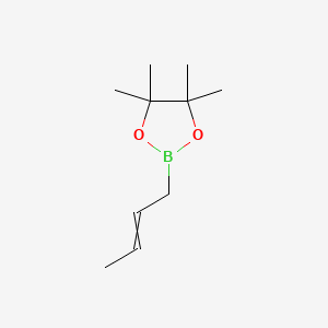 molecular formula C10H19BO2 B11725226 2-[(2Z)-But-2-en-1-yl]-4,4,5,5-tetramethyl-1,3,2-dioxaborolane 