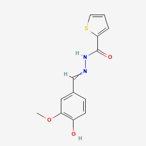 N'-[(4-Hydroxy-3-methoxyphenyl)methylidene]thiophene-2-carbohydrazide