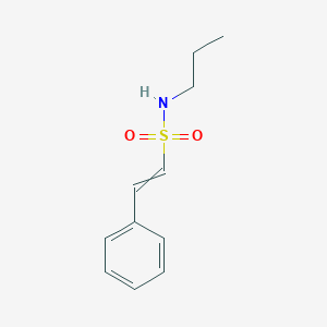 molecular formula C11H15NO2S B11725282 2-phenyl-N-propylethenesulfonamide 