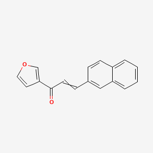 molecular formula C17H12O2 B11725291 1-(Furan-3-yl)-3-(naphthalen-2-yl)prop-2-en-1-one 