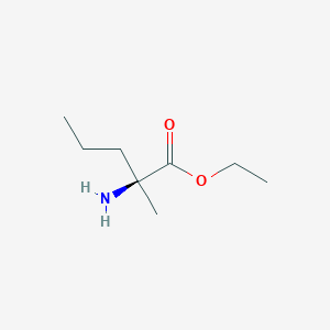 molecular formula C8H17NO2 B11725304 Norvaline, 2-methyl-, ethyl ester 