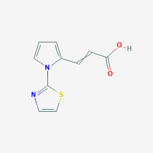 3-[1-(1,3-thiazol-2-yl)-1H-pyrrol-2-yl]prop-2-enoic acid