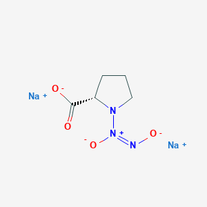 molecular formula C5H7N3Na2O4 B11725311 disodium (1Z)-1-[(2S)-2-carboxylatopyrrolidin-1-yl]diazen-1-ium-1,2-bis(olate) 