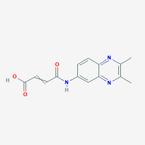 3-[(2,3-dimethylquinoxalin-6-yl)carbamoyl]prop-2-enoic Acid