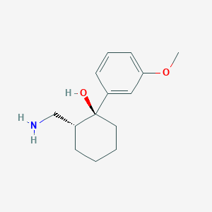 molecular formula C14H21NO2 B11725332 (1R,2R)-2-(Aminomethyl)-1-(3-methoxyphenyl)-cyclohexanol 