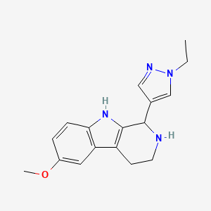 1-(1-ethyl-1H-pyrazol-4-yl)-6-methoxy-2,3,4,9-tetrahydro-1H-beta-carboline