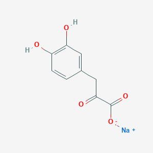 molecular formula C9H7NaO5 B11725343 Sodium 3-(3,4-dihydroxyphenyl)-2-oxopropanoate 