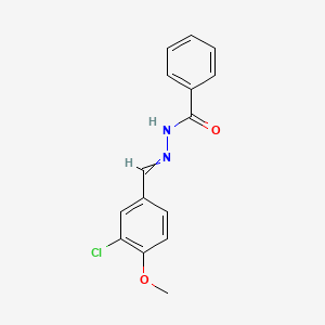 N'-[(3-Chloro-4-methoxyphenyl)methylidene]benzohydrazide